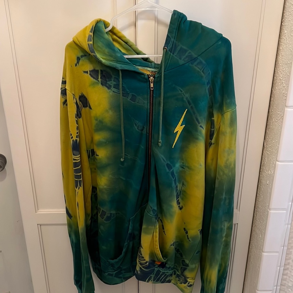AVIATOR NATION TIE DIE BOLT ZIP UP